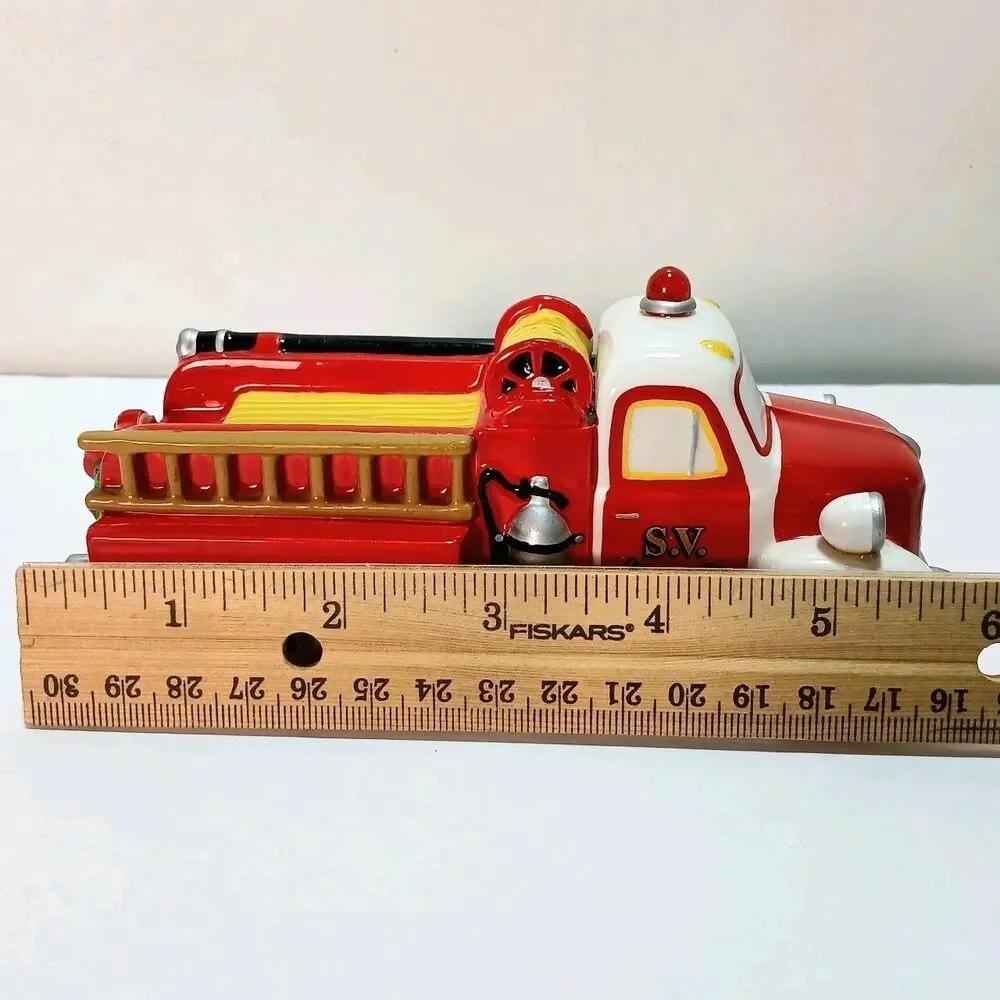 Vtg Department 56 Fire Truck w/ Working Lights 1998 #54952 NIB
